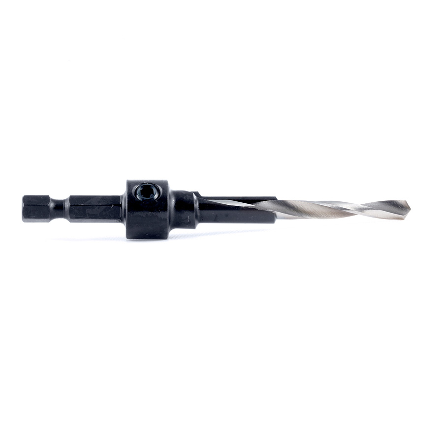 Amana 55292 RTA Furniture Drill/Countersink with Quick Release 1/4 Hex Shank for 7mm Screw