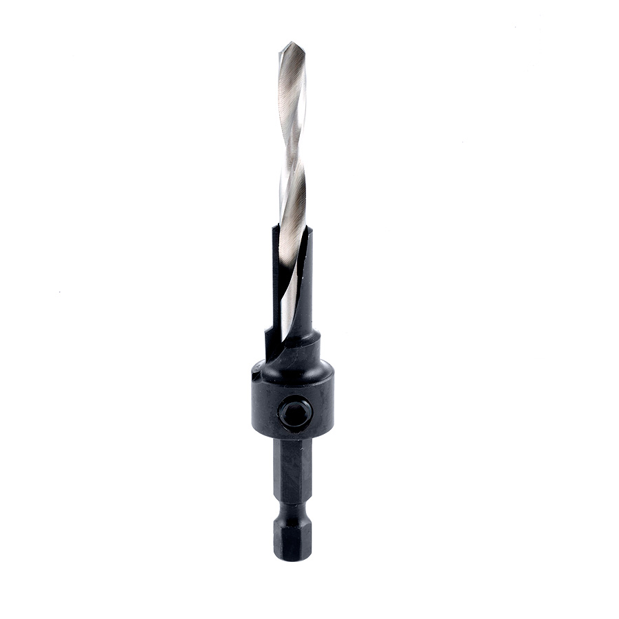 Amana 55292 RTA Furniture Drill/Countersink with Quick Release 1/4 Hex Shank for 7mm Screw