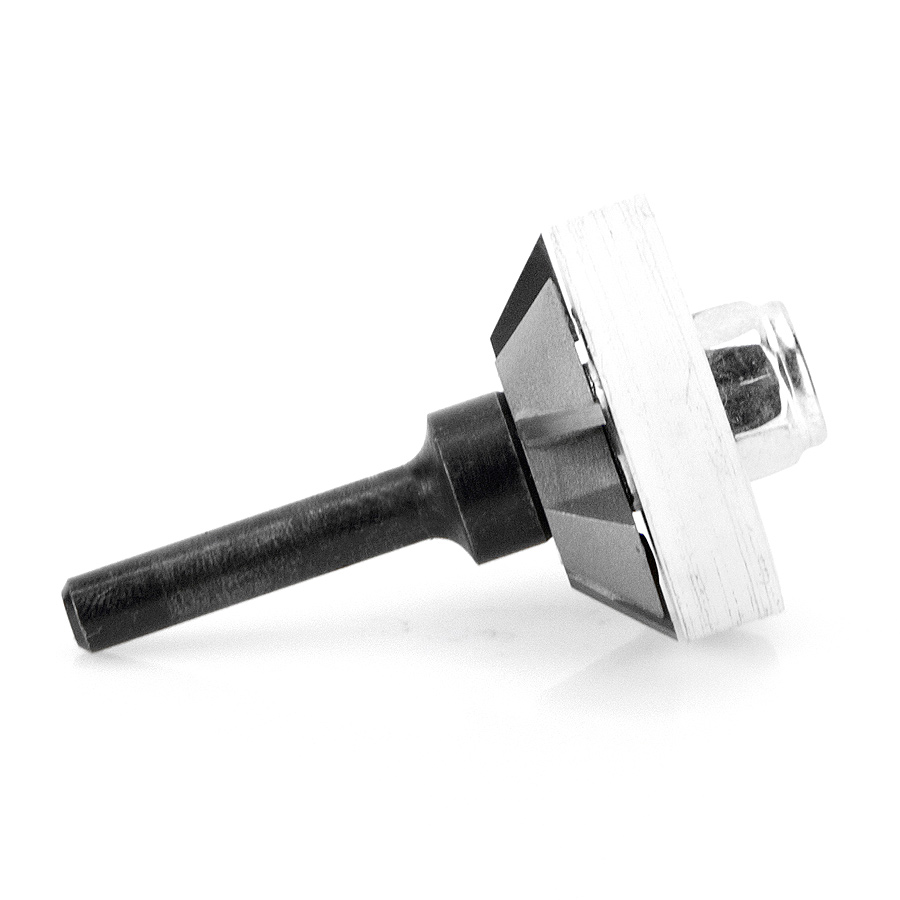 Amana 55312 Carbide Tipped 45 Deg Laminate Miter Joint Undercutter Assembly 1-3/8 Dia x 1/4 x 1/4 Inch Shank