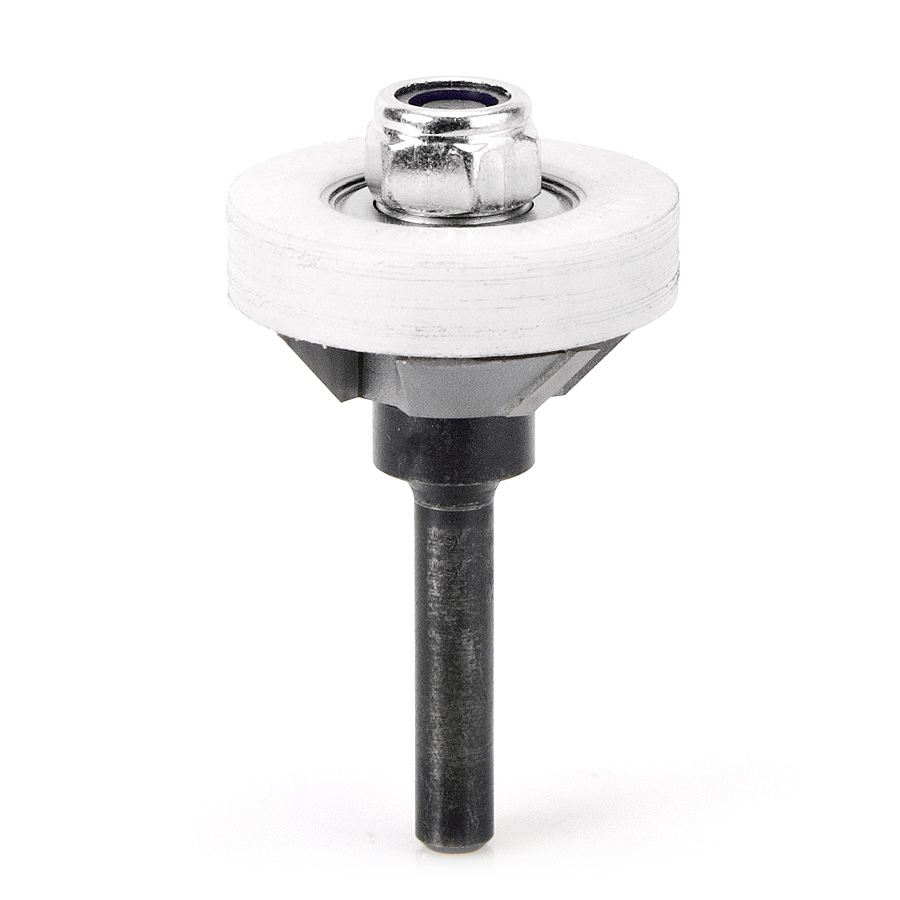 Amana 55312 Carbide Tipped 45 Deg Laminate Miter Joint Undercutter Assembly 1-3/8 Dia x 1/4 x 1/4 Inch Shank
