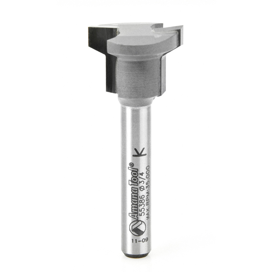Amana 55386 Carbide Tipped Drawer Lock 3/4 Dia x 1/2 x 1/4 Inch Shank