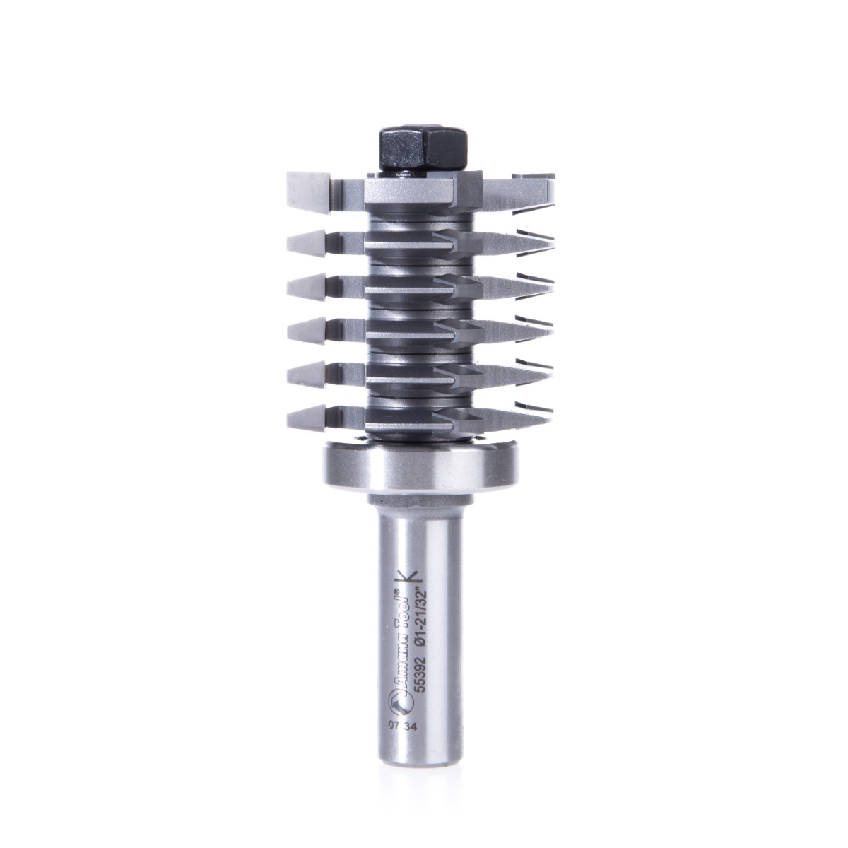Amana 55392 Carbide Tipped Finger Joint Assembly 1-21/32 Dia x 1-17/32 x 1/2 Inch Shank with Upper BB