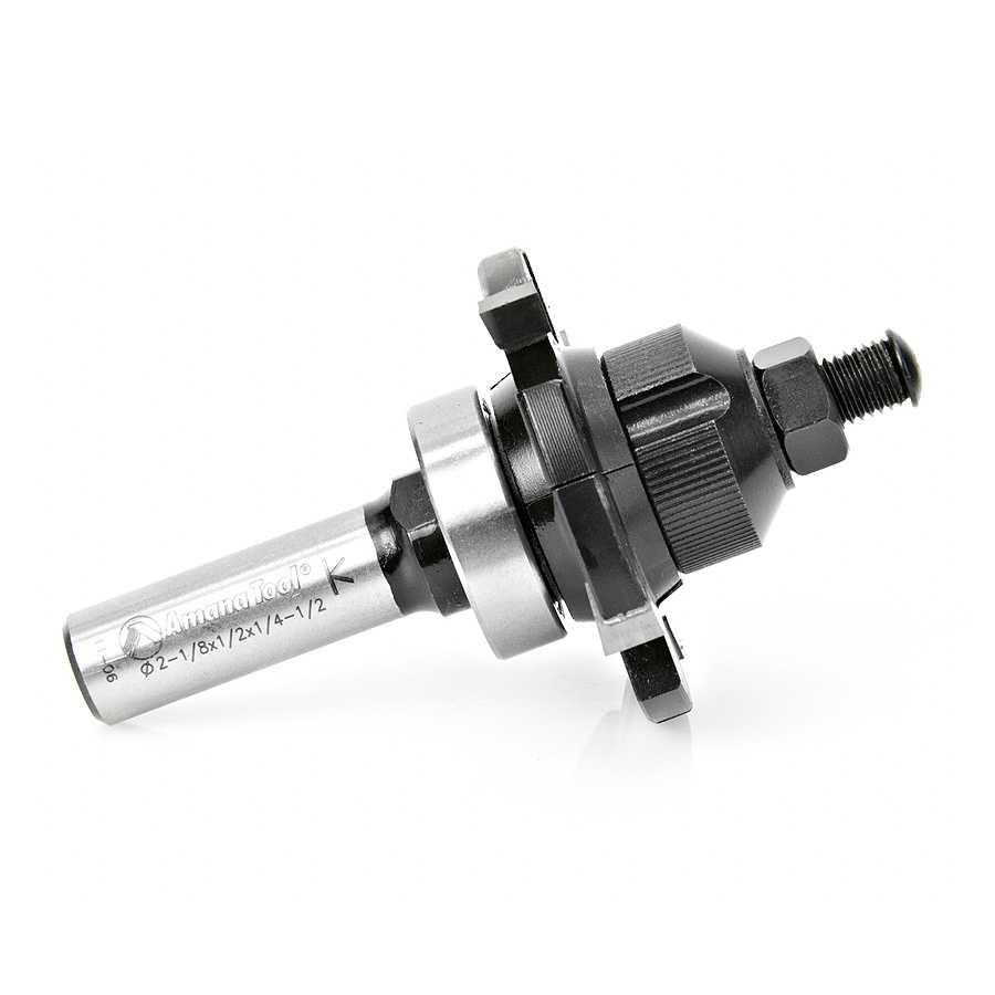 Amana 55510 E-Z Dial Slot Cutter 4 Wing x 2-1/8 Dia x 1/4-1/2 x 1/2 Inch Shank