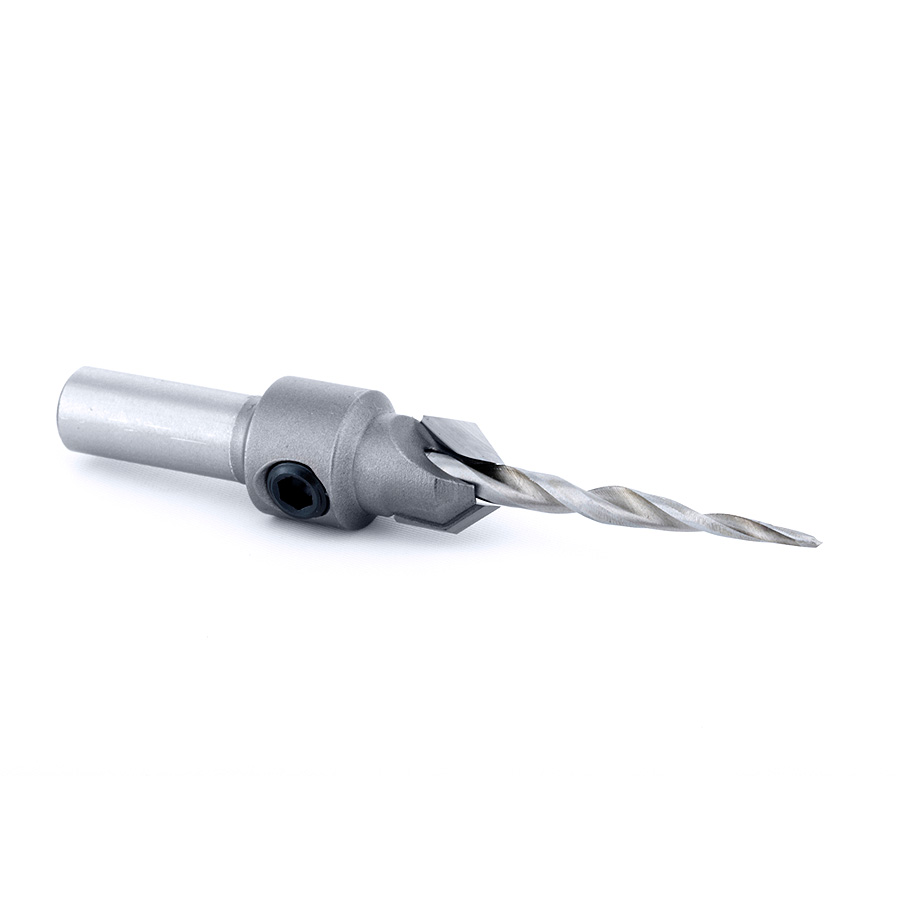 Amana 55604 Carbide Tipped 82 Degree Countersink Taper #6 Screw 25/64 Dia x 9/64 Drill Dia x 5/16 Round Shank