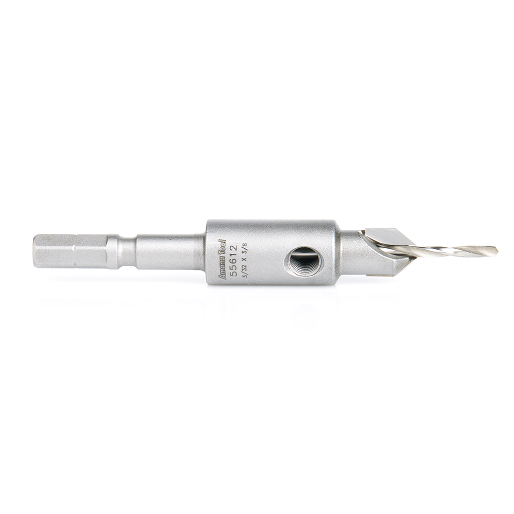 Amana 55612 Carbide Tipped 82 Degree Countersink for Festool® CENTROTEC® System #6 Screw 3/8 Dia x 3/32 Drill Dia