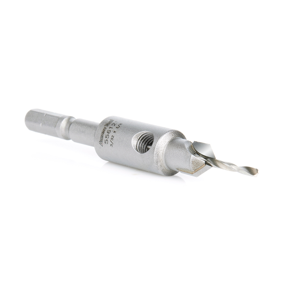 Amana 55612 Carbide Tipped 82 Degree Countersink for Festool® CENTROTEC® System #6 Screw 3/8 Dia x 3/32 Drill Dia