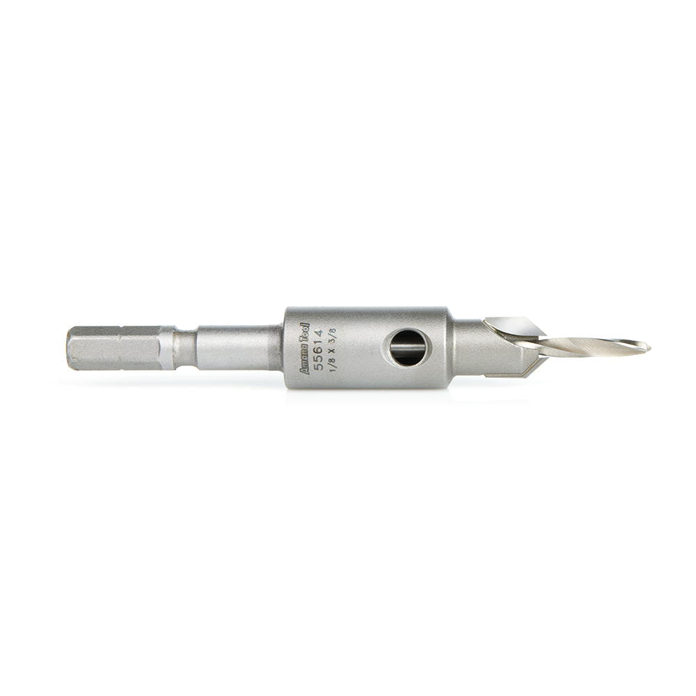 Amana 55614 Carbide Tipped 82 Degree Countersink for Festool® CENTROTEC® System #10 Screw 3/8 Dia x 1/8 Drill Dia