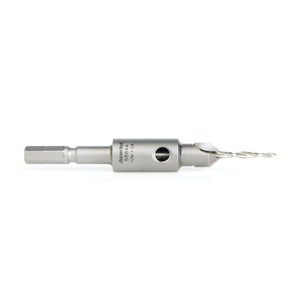 Amana 55644 Carbide Tipped 82 Degree Countersink Taper for Festool® CENTROTEC® System #8 Screw 3/8 Dia x 7/64 Drill Dia