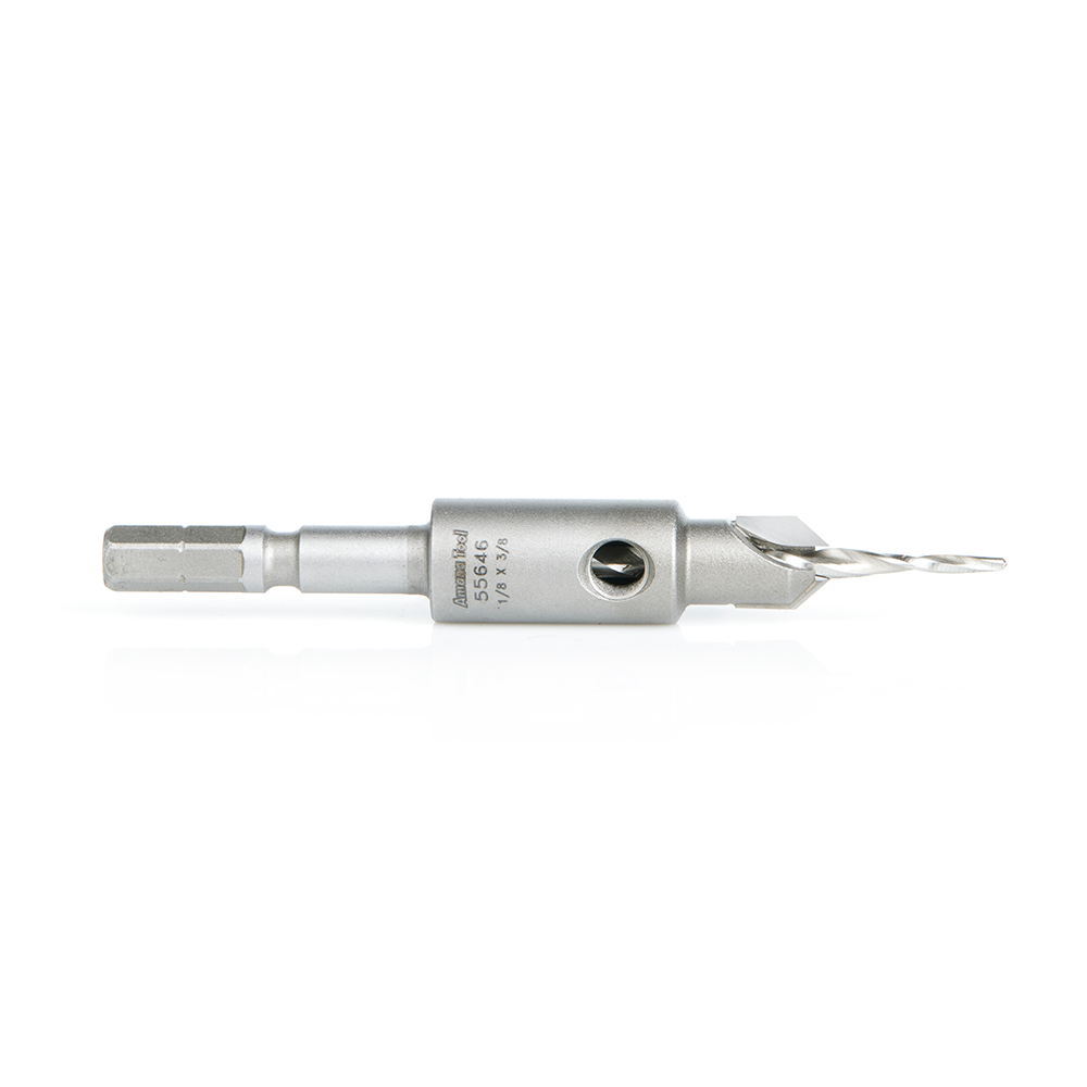 Amana 55646 Carbide Tipped 82 Degree Countersink Taper for Festool® CENTROTEC® System #10 Screw 3/8 Dia x 1/8 Drill Dia