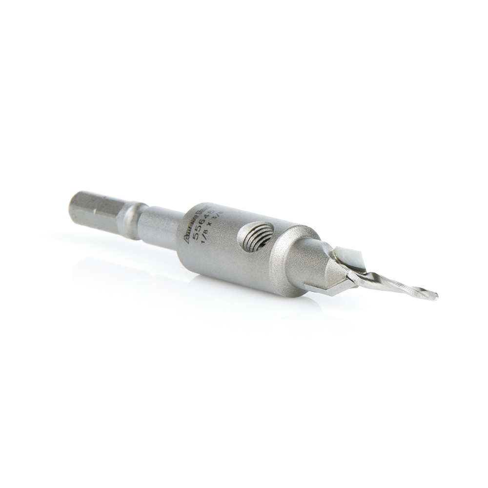 Amana 55646 Carbide Tipped 82 Degree Countersink Taper for Festool® CENTROTEC® System #10 Screw 3/8 Dia x 1/8 Drill Dia