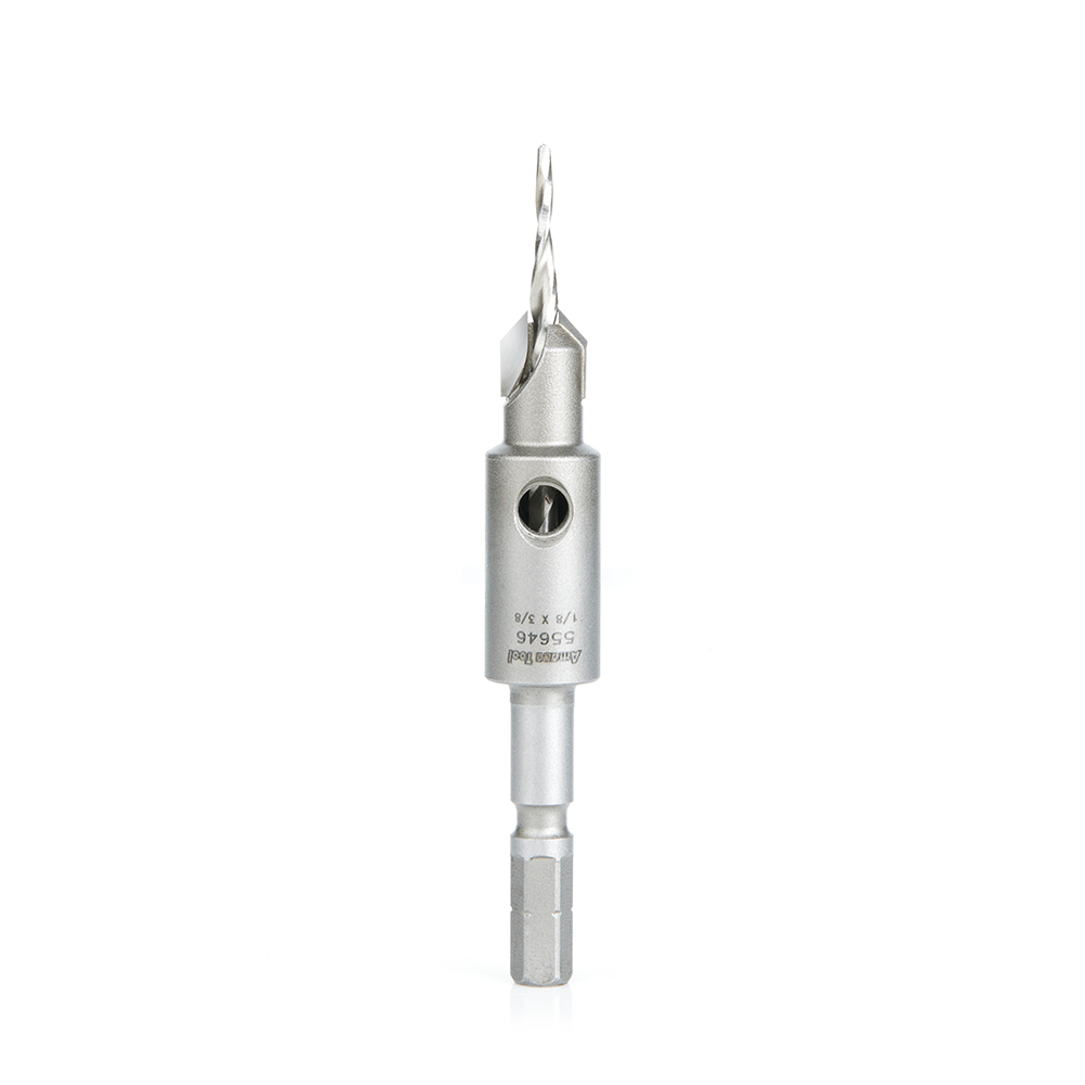 Amana 55646 Carbide Tipped 82 Degree Countersink Taper for Festool® CENTROTEC® System #10 Screw 3/8 Dia x 1/8 Drill Dia