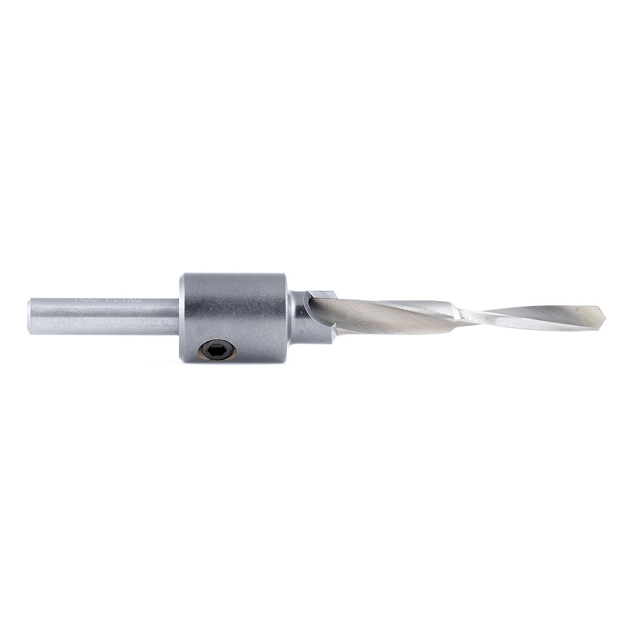 Amana 55650 RTA Furniture Drill/Countersink Assembly 10mm Dia x 106mm Long x 7mm Shank
