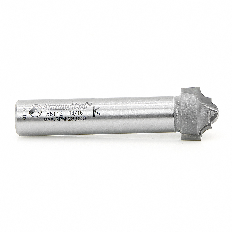 Amana 56112 Carbide Tipped Plunging Classical 9/64 Radius x 3/4 Dia x 1/2 x 1/2 Inch Shank