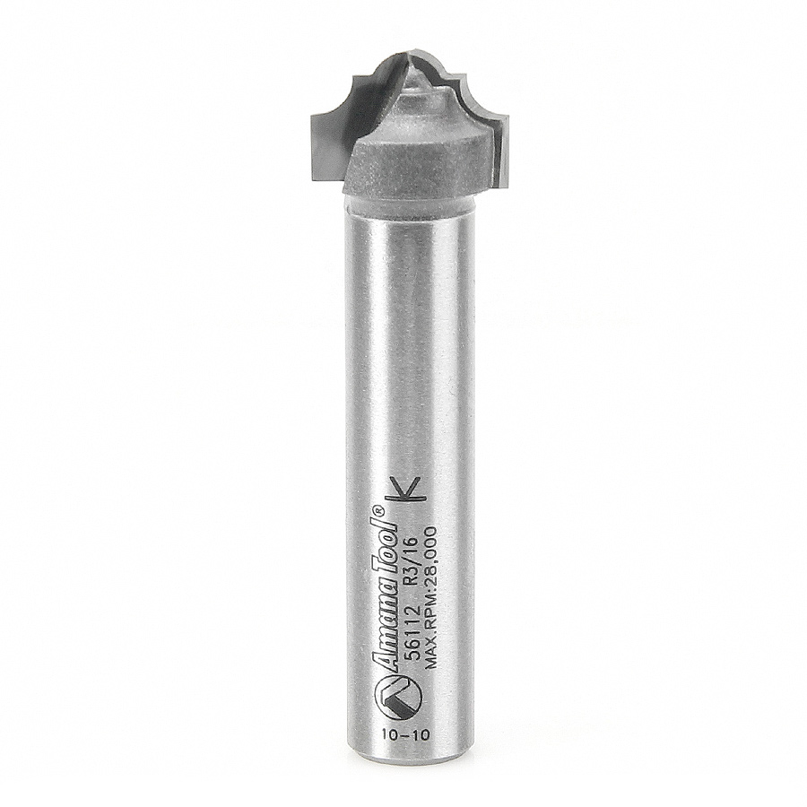 Amana 56112 Carbide Tipped Plunging Classical 9/64 Radius x 3/4 Dia x 1/2 x 1/2 Inch Shank