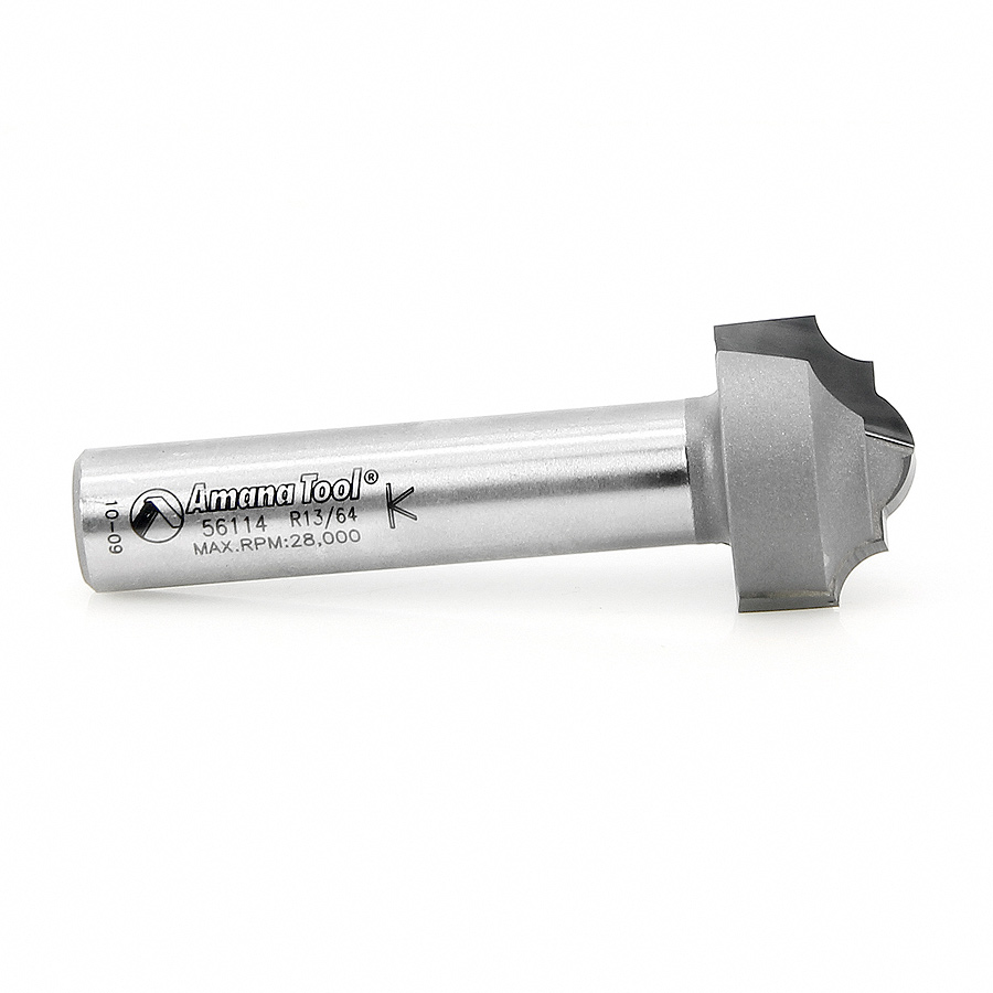 Amana 56114 Carbide Tipped Plunging Classical 13/64 Radius x 1 Inch Dia x 11/16 x 1/2 Shank