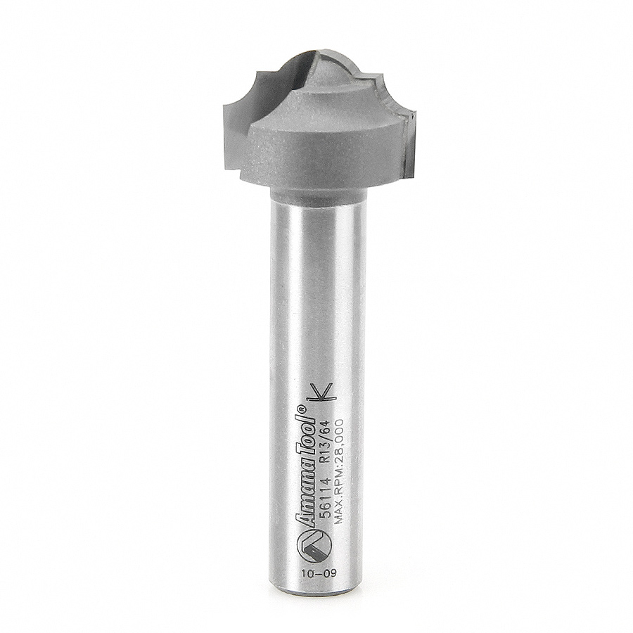 Amana 56114 Carbide Tipped Plunging Classical 13/64 Radius x 1 Inch Dia x 11/16 x 1/2 Shank