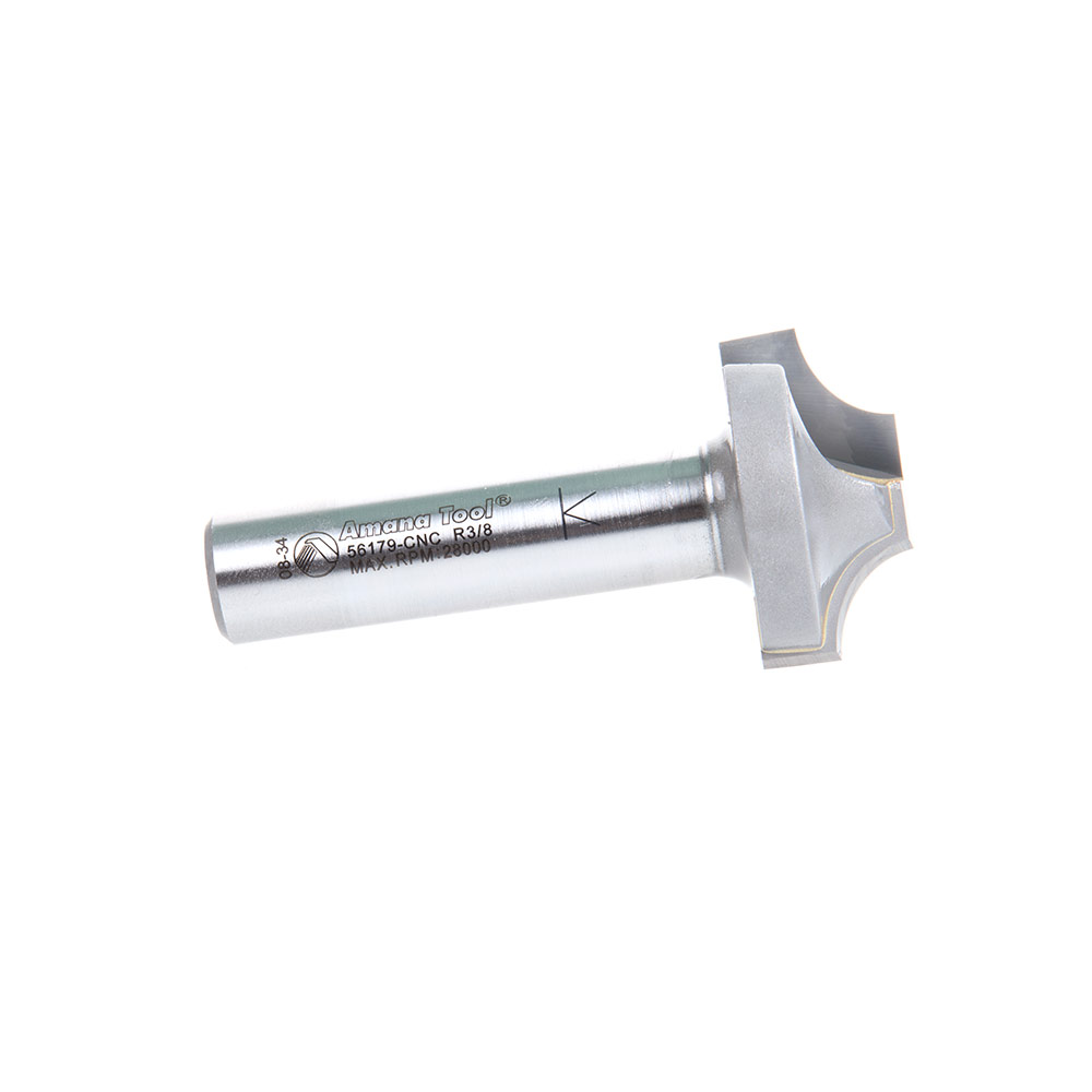 Amana 56179-CNC Carbide Tipped Plunging Beading 3/8 Radius x 1-1/4 Dia x 5/16 x 1/2 Inch Shank