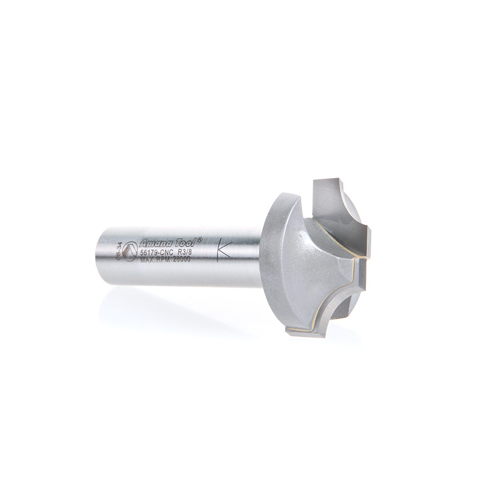 Amana 56179-CNC Carbide Tipped Plunging Beading 3/8 Radius x 1-1/4 Dia x 5/16 x 1/2 Inch Shank