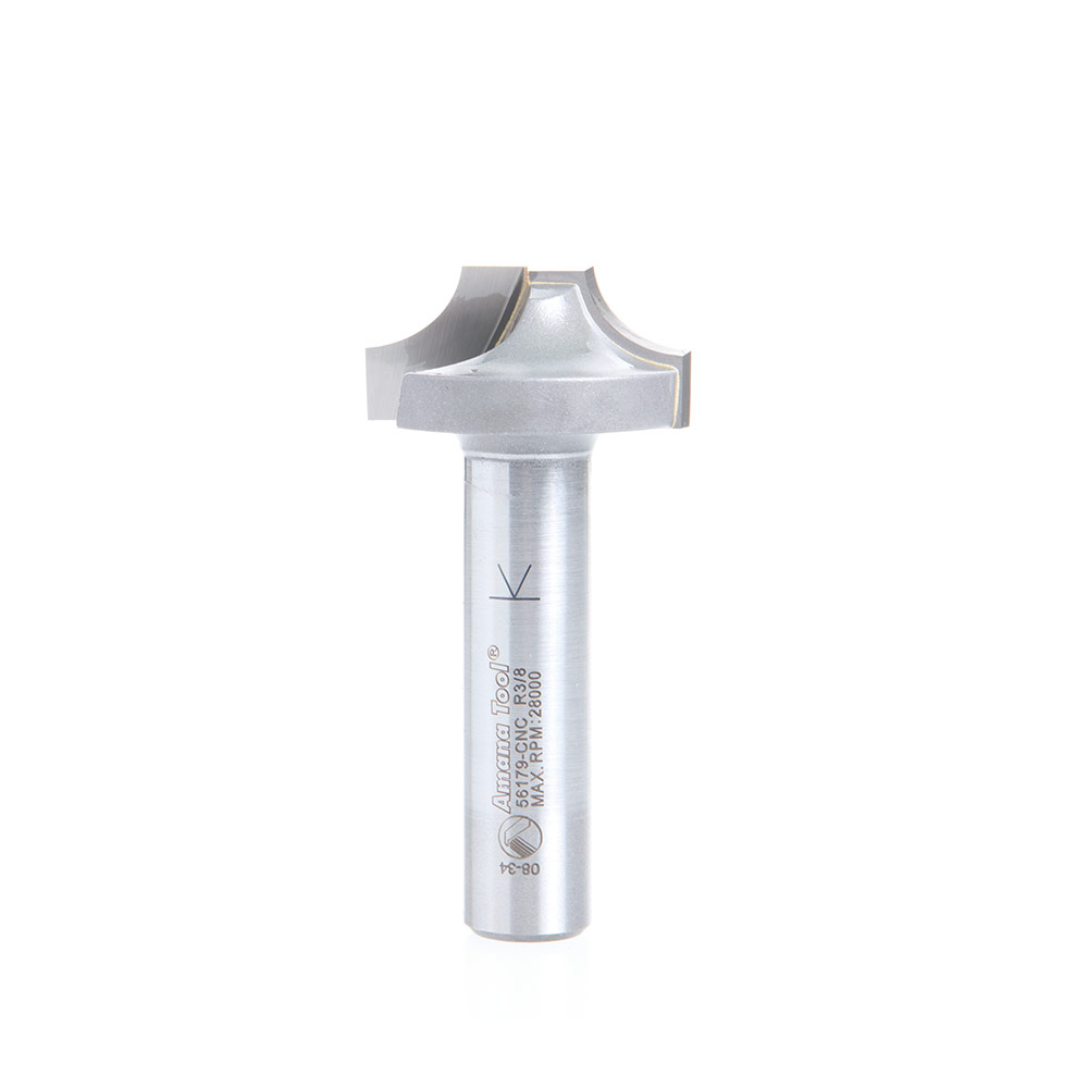 Amana 56179-CNC Carbide Tipped Plunging Beading 3/8 Radius x 1-1/4 Dia x 5/16 x 1/2 Inch Shank