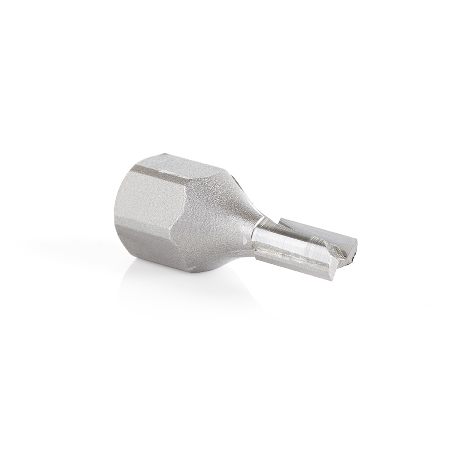 Amana 56270 Carbide Tipped Mortising Screw Straight No Shear Cutter 1/4 Dia x 1/2 x 1/4 - 28 Thread