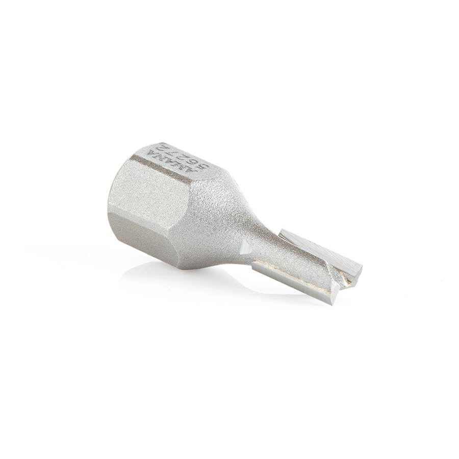 Amana 56272 Carbide Tipped Mortising Screw Straight No Shear Cutter 1/4 + .015 Dia x 1/2 x 1/4 - 28 Thread