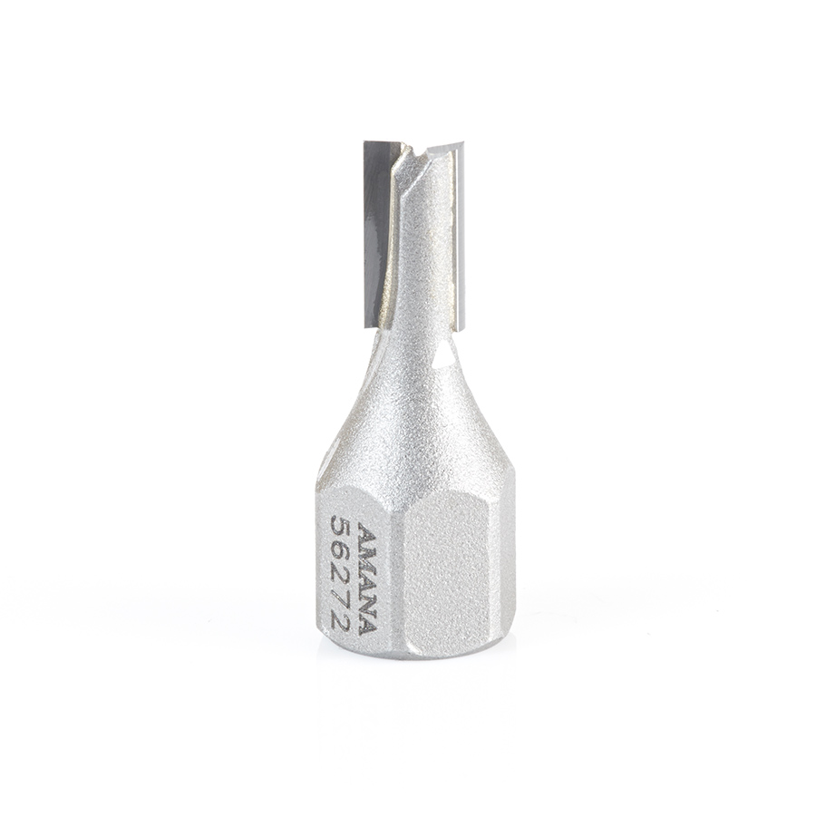 Amana 56272 Carbide Tipped Mortising Screw Straight No Shear Cutter 1/4 + .015 Dia x 1/2 x 1/4 - 28 Thread
