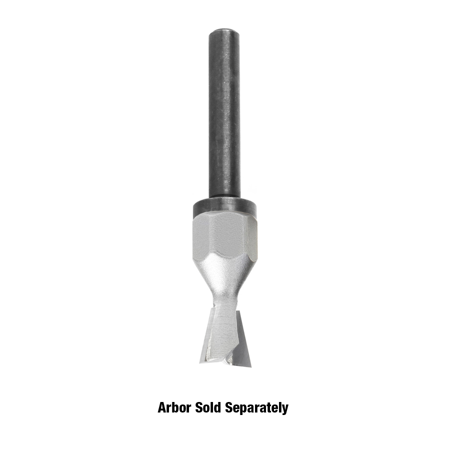 Amana 56281 Carbide Tipped 9 Degree Dovetail Screw Cutter 3/8 Dia x 3/8 x 1/4 - 28 Thread