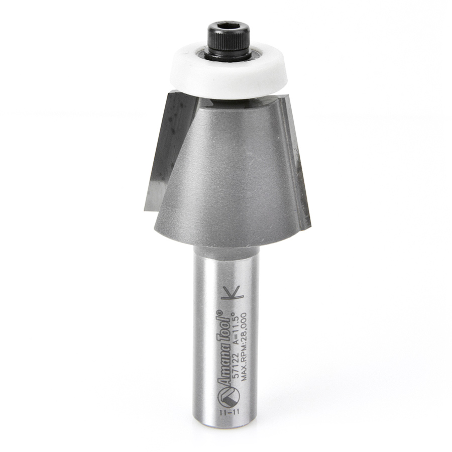 Amana 57122 Carbide Tipped Undermount Bowl Solid Surface 1-1/4 Inch Dia x 15/16 x 10 Deg x 1/2 Shank