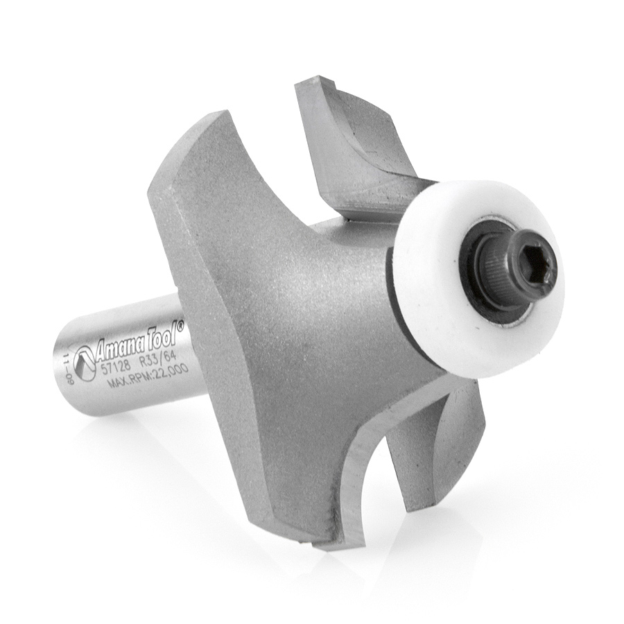 Amana 57128 Carbide Tipped Undermount Bowl Solid Surface 2-1/8 Dia x 1 Inch x 18 Deg x 1/2 Shank