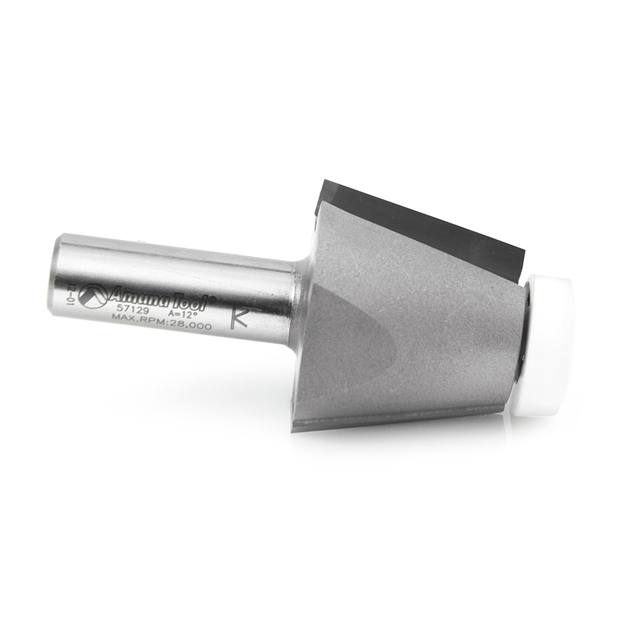 Amana 57129 Carbide Tipped Wilsonart® SSV Bowl Solid Surface 1-1/2 Dia x 1-1/4 x 12 Deg x 1/2 Inch Shank