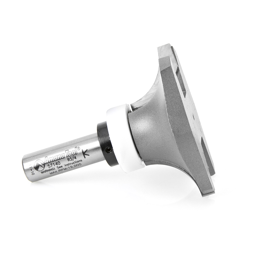 Amana 57140 Carbide Tipped Round Under Solid Surface 2-5/8 Dia x 1 Inch x 3/4 Radius x 1/2 Shank