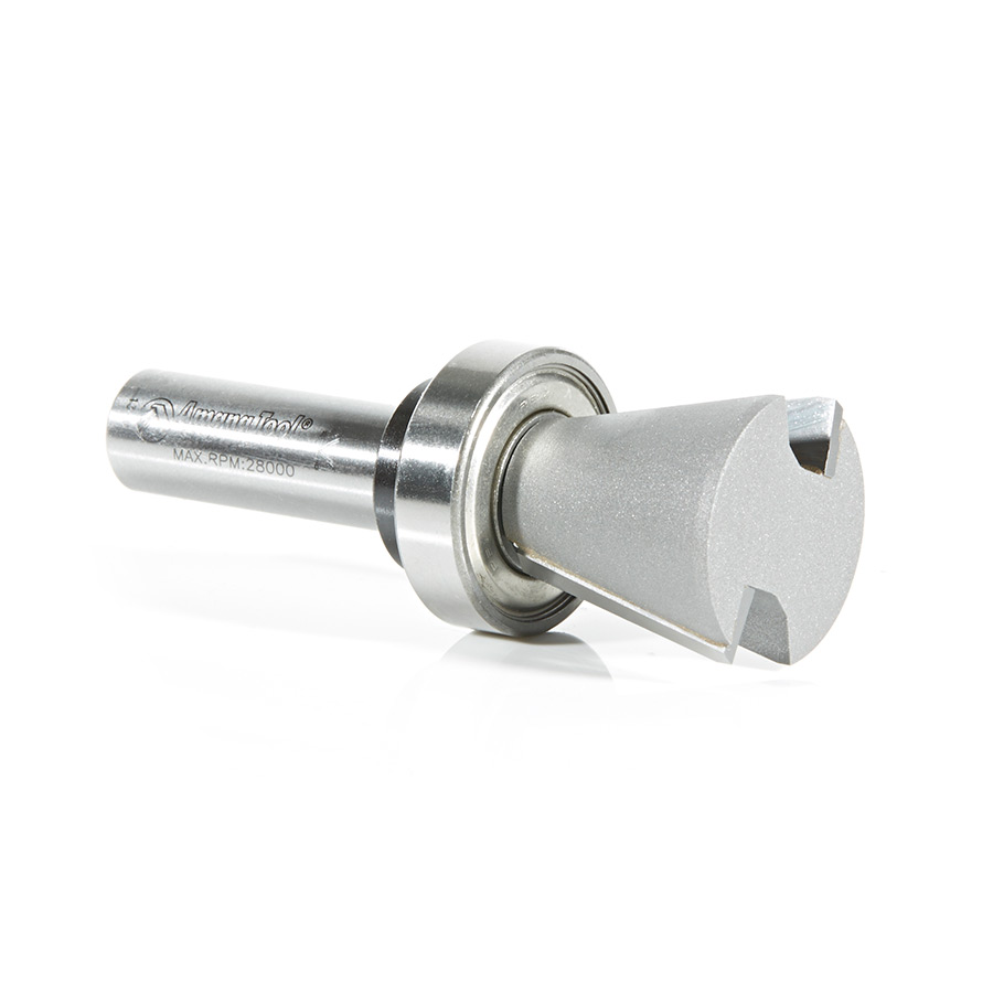 Amana 57142 Carbide Tipped Solid Surface Top Mount Bowl 14 Deg Angle x 1-1/8 Inch Dia x 1 x 1/2 Shank Router Bit