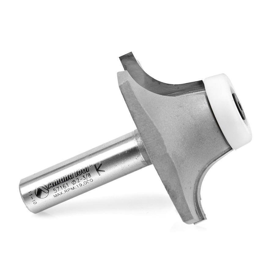 Amana 57161 Carbide Tipped Wilsonart® SSV Bowl Solid Surface 2-3/8 Dia x 7/8 x 12 Deg x 1/2 Inch Shank