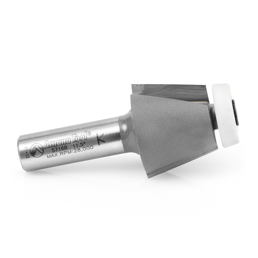 Amana 57168 Carbide Tipped Undermount Bowl Solid Surface 1-1/4 Dia x 1 Inch x 11.5 Deg x 1/2 Shank