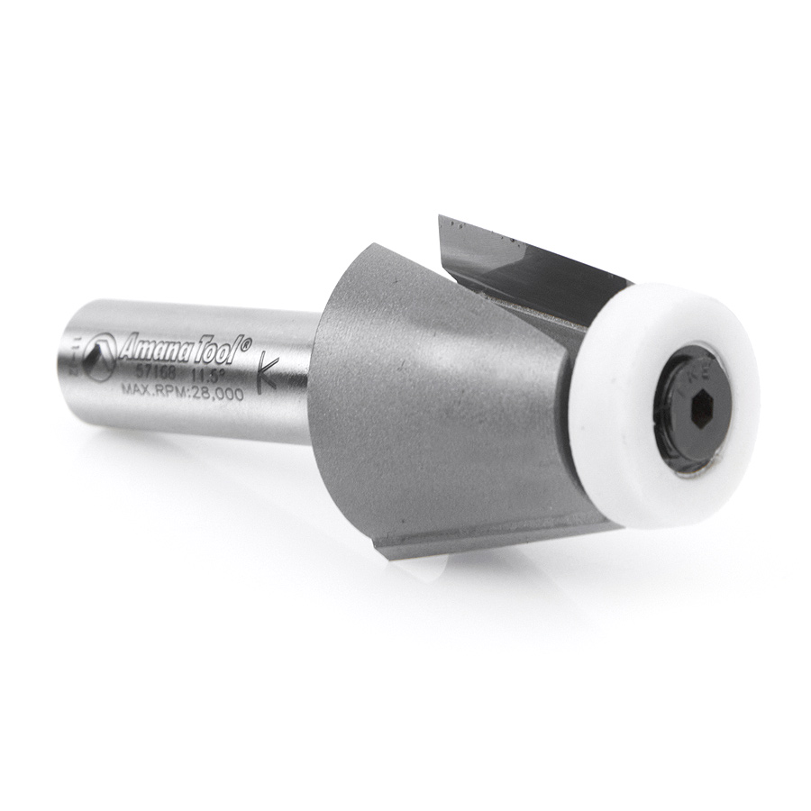 Amana 57168 Carbide Tipped Undermount Bowl Solid Surface 1-1/4 Dia x 1 Inch x 11.5 Deg x 1/2 Shank