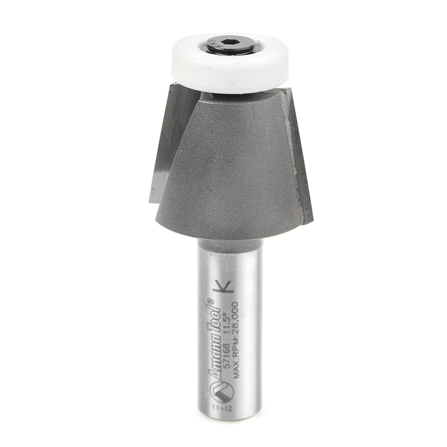 Amana 57168 Carbide Tipped Undermount Bowl Solid Surface 1-1/4 Dia x 1 Inch x 11.5 Deg x 1/2 Shank