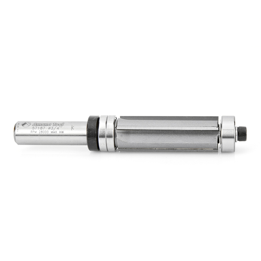 Amana 57187 Carbide Tipped Multi-Trimmer 3/4 Dia x 2 Inch x 1/2 Shank x 4-Flute