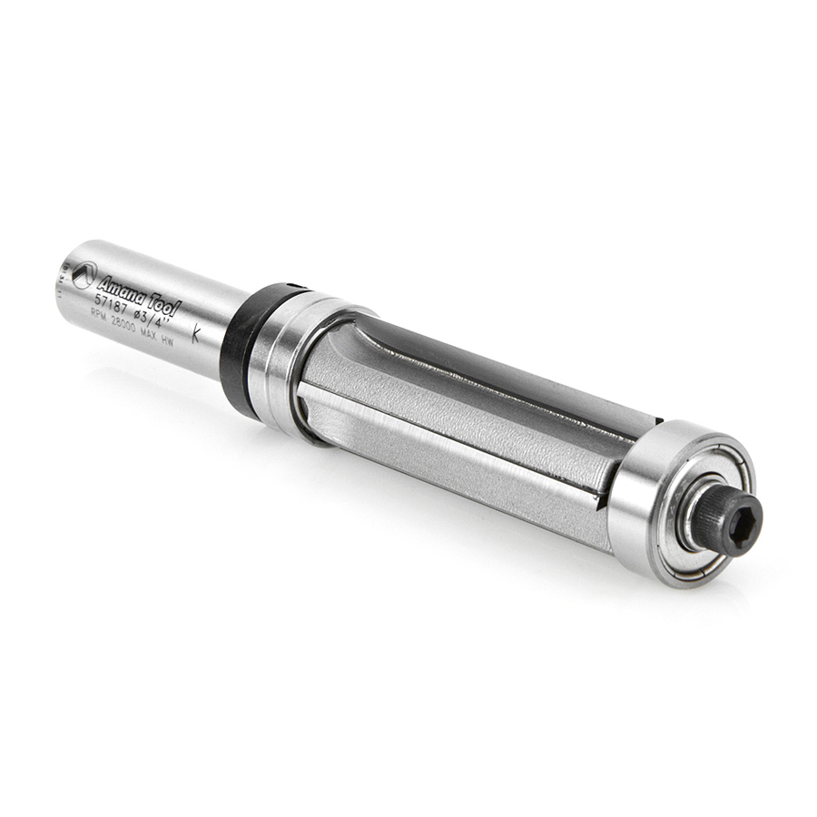 Amana 57187 Carbide Tipped Multi-Trimmer 3/4 Dia x 2 Inch x 1/2 Shank x 4-Flute