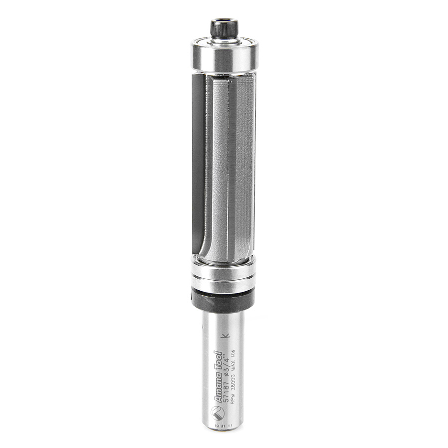 Amana 57187 Carbide Tipped Multi-Trimmer 3/4 Dia x 2 Inch x 1/2 Shank x 4-Flute