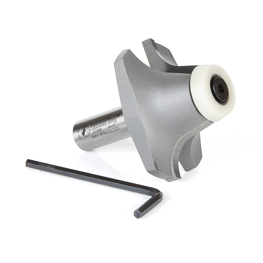 Amana 57268 Carbide Tipped Undermount Bowl Solid Surface 2-3/16 Dia x 63/64 x 14 Deg x 1/2 Inch Shank