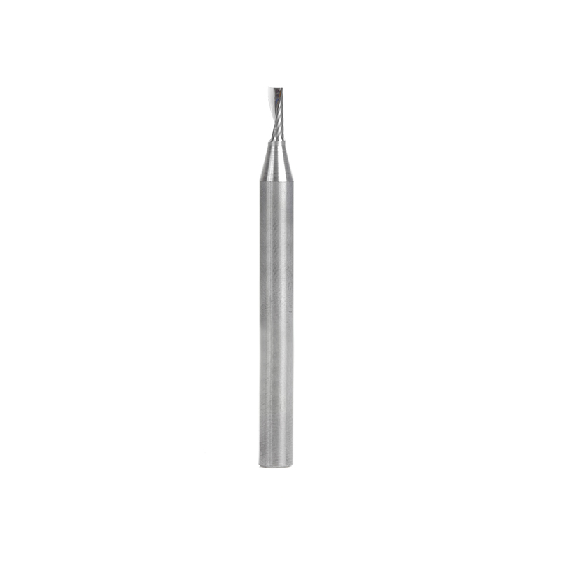 Amana 57315 Metric Solid Carbide CNC Spiral 'O' Single Flute, Plastic Cutting 3mm Dia x 8mm x 6mm Shank x 64mm Long Up-Cut Router Bit