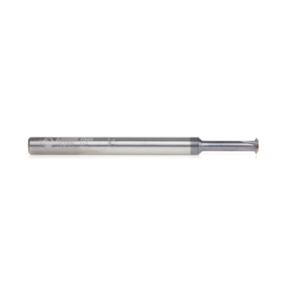 Amana 59410 CNC Solid Carbide Single Form Threadmill 4mm Dia x 12mm x 4mm Shank AlTiN Coated