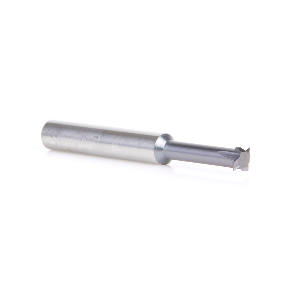 Amana 59414 CNC Solid Carbide Single Form Threadmill 6mm Dia x 18mm x 6mm Shank AlTiN Coated