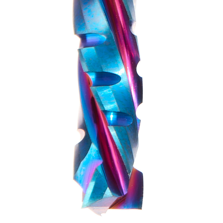 Amana 59434-K CNC Solid Carbide Spektra, Extreme Tool Life Coated Mortise Compression with Chipbreaker Spiral 1/4 Dia x 1 Inch x 1/4 Shank