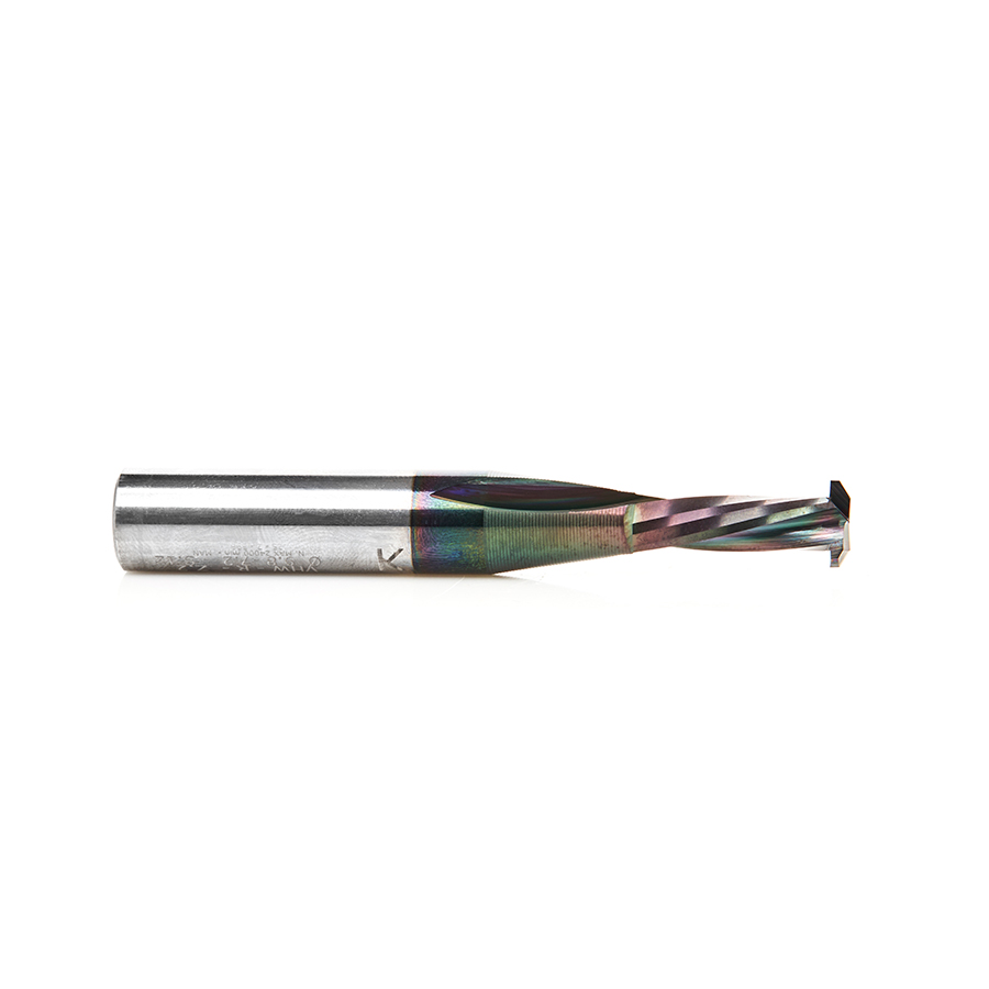 Amana 59740 Solid Carbide CNC Spiral Diamond-Like Carbon (DLC) Coated 9.8mm Dia x 23mm x 12mm Shank Lamello Router Bit