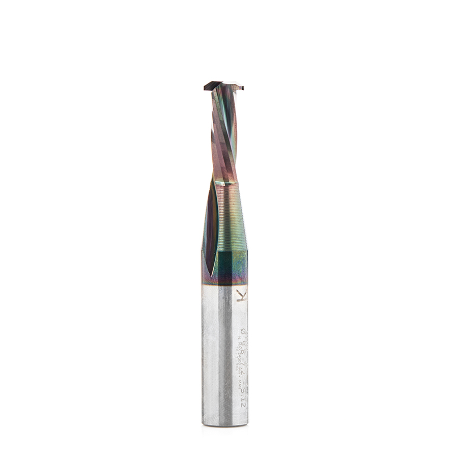 Amana 59740 Solid Carbide CNC Spiral Diamond-Like Carbon (DLC) Coated 9.8mm Dia x 23mm x 12mm Shank Lamello Router Bit
