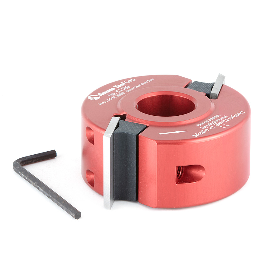 Amana 61100 Profile-Pro Aluminum Cutterhead 88mm Dia x 40mm x 30mm Bore