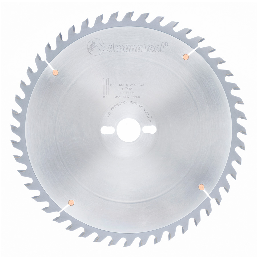 Amana 612480-30 Carbide Tipped General Purpose 12 Inch Dia x 48T ATB, 15 Deg, 30mm Bore