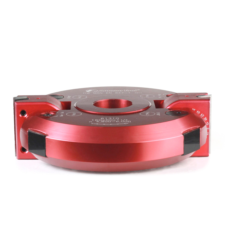 Amana 61310 Insert Carbide Aluminum Adjustable Chamfer -90 to +90 x 160mm (6-5/16) Dia x 50mm (2) x 1-1/4 Bore