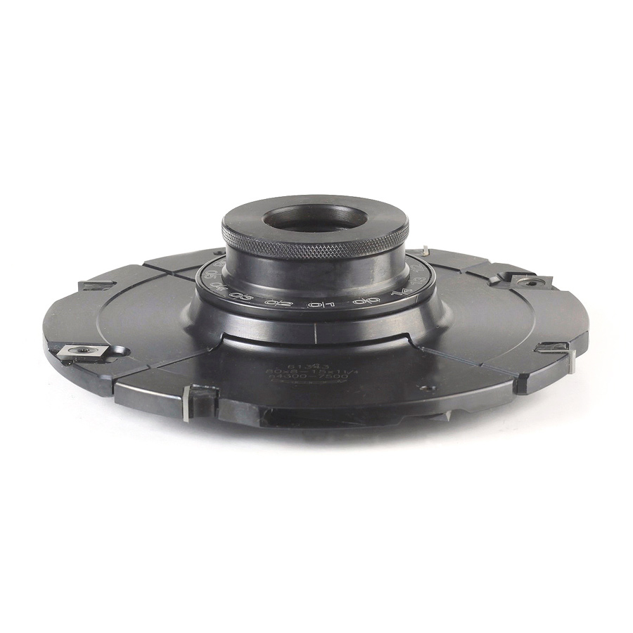 Amana 61343 Insert Carbide Adjustable Groove with Scorer & Ring Nut 180mm (7-1/16) Dia x 8 to 15mm (5/16 to 19/32) x 1-1/4 Bore